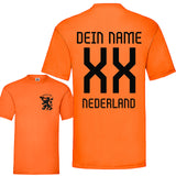 Party Shirt "Niederlande Trikot" 20 Namen oder eigener Name