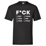 Men T-Shirt "F*UCK"
