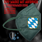 FFP2 Maske "Bayern Wappen" 8 Farben