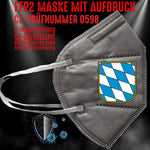 FFP2 Maske "Bayern Wappen" 8 Farben