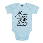 Babybody "Papa Heiraten" 4 Farben