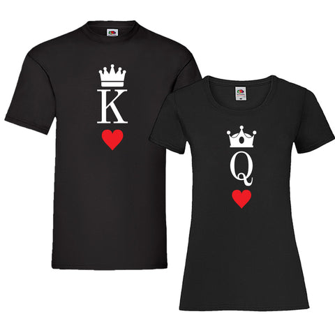 Couple Shirt "King And Queen Heart"