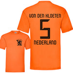 Party Shirt "Niederlande Trikot" 20 Namen oder eigener Name