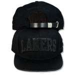 Mitchell & Ness Los Angeles Lakers Strapback Black Leather Woole