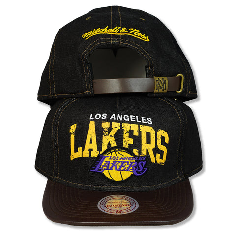 Mitchell & Ness Los Angeles Lakers Strapback Dark Denim