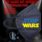 FFP2 Maske "Stop Wars" 8 Farben