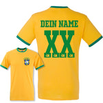 Party Shirt "Brasilien Trikot" 17 Namen oder eigener Name