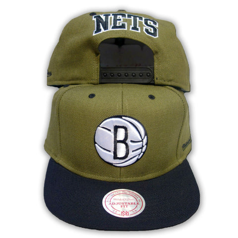Mitchell & Ness Brooklyn Nets Snapback Khaki