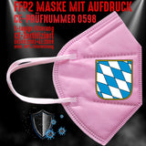 FFP2 Maske "Bayern Wappen" 8 Farben