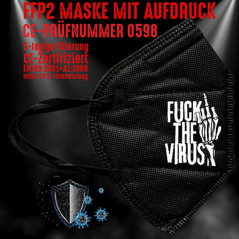 FFP2 Maske "Fu** the Virus" 8 Farben