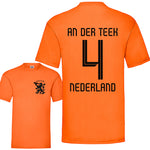 Party Shirt "Niederlande Trikot" 20 Namen oder eigener Name