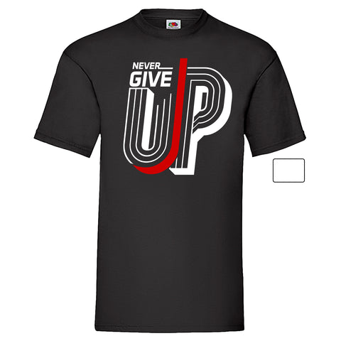 Men T-Shirt "Never Give Up" 2 Farben