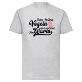 Men T-Shirt "entspannter Wurm" 4 Farben