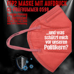 FFP2 Maske "Politiker Schutz" 8 Farben