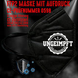 FFP2 Maske "Ungeimpft" 4 Farben