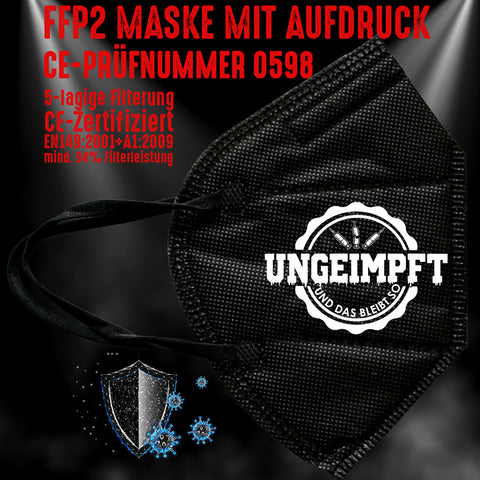 FFP2 Maske "Ungeimpft" 4 Farben
