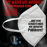 FFP2 Maske "Politiker Schutz" 8 Farben