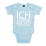 YouDesign Babybody 0-3 / Hellblau Babybody "Ich Schreie Nicht" 3 Farben