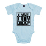 YouDesign Babybody 0-3 / Hellblau Babybody "Straight Outta" 4 Farben