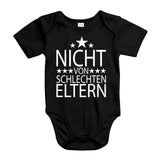 YouDesign Babybody 0-3 / Schwarz Babybody "Nicht Von Schlechten Eltern" 4 Farben