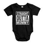 YouDesign Babybody 0-3 / Schwarz Babybody "Straight Outta" 4 Farben