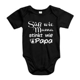 YouDesign Babybody 0-3 / Schwarz Babybody "Süß Wie Mama" 4 Farben