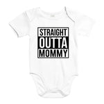 YouDesign Babybody 0-3 / Weiß Babybody "Straight Outta" 4 Farben