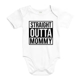 YouDesign Babybody 0-3 / Weiß Babybody "Straight Outta" 4 Farben