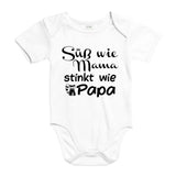 YouDesign Babybody 0-3 / Weiß Babybody "Süß Wie Mama" 4 Farben