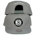 YouDesign Cap Mitchell & Ness Brooklyn Nets Snapback Solid Team Grau