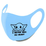 YouDesign Maske Hellblau Maske "2 Meter" 5 Farben