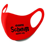 YouDesign Maske Rot Maske "Einen Scheiß" 5 Farben
