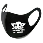 YouDesign Maske Schwarz Maske "2 Meter" 5 Farben