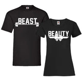YouDesign T-Shirt Couple Shirt "Beauty And Beast"