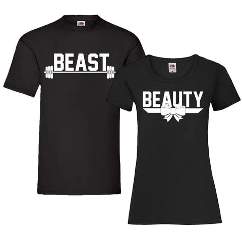 YouDesign T-Shirt Couple Shirt "Beauty And Beast"