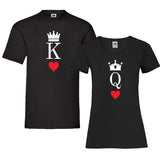 YouDesign T-Shirt Couple Shirt "King And Queen Heart"