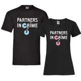 YouDesign T-Shirt Couple Shirt "Partners In Crime"