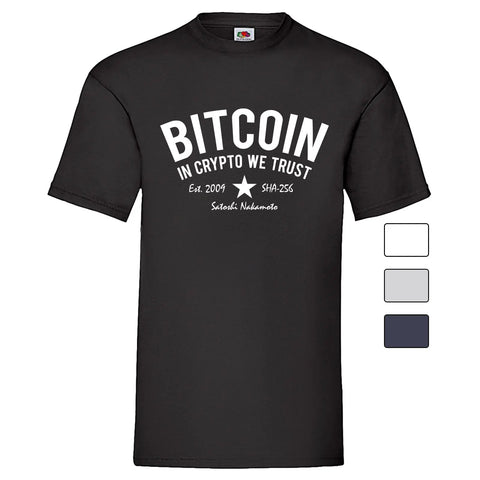 YouDesign T-Shirt Men T-Shirt "Bitcoin" 4 Farben