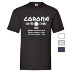YouDesign T-Shirt Men T-Shirt "Corona World Tour" 4 Farben