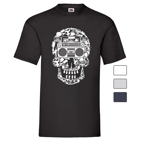 YouDesign T-Shirt Men T-Shirt "DJ Skull" 4 Farben
