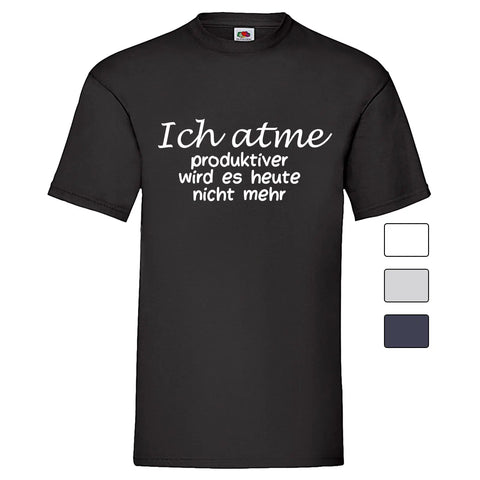 YouDesign T-Shirt Men T-Shirt "Ich Atme" 4 Farben