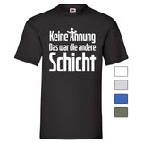 YouDesign T-Shirt Men T-Shirt "Keine Ahnung" 5 Farben