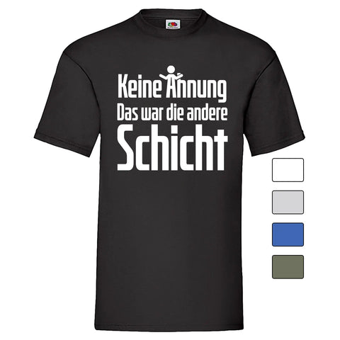 YouDesign T-Shirt Men T-Shirt "Keine Ahnung" 5 Farben
