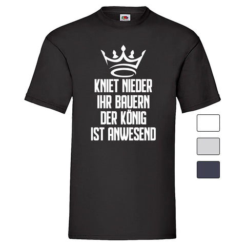 YouDesign T-Shirt Men T-Shirt "Kniet Nieder" 4 Farben