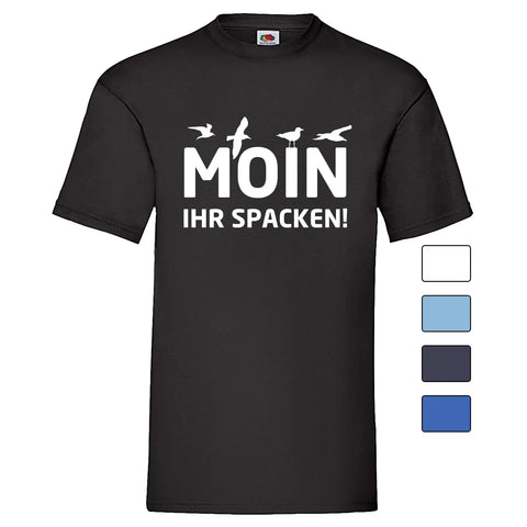 YouDesign T-Shirt Men T-Shirt "Moin, Ihr Spacken" 5 Farben