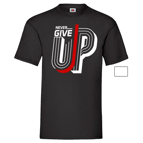YouDesign T-Shirt Men T-Shirt "Never Give Up" 2 Farben