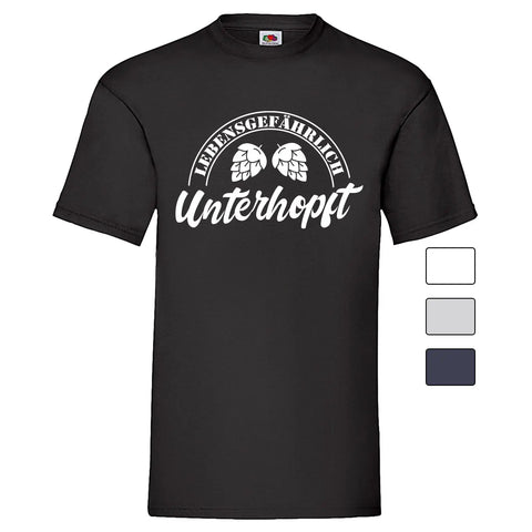 YouDesign T-Shirt Men T-Shirt "Unterhopft" 4 Farben