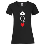 YouDesign T-Shirt Queen / XS Couple Shirt "King And Queen Heart"