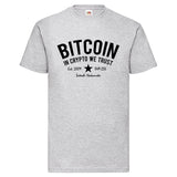YouDesign T-Shirt S / Grau Men T-Shirt "Bitcoin" 4 Farben