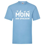 YouDesign T-Shirt S / Hellblau Men T-Shirt "Moin, Ihr Spacken" 5 Farben
